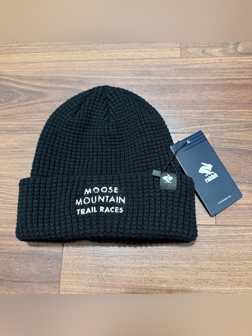 Black Moose Mountain Trail Races Knit Beanie